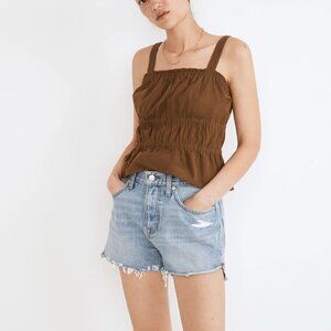 Madewell Relaxed Denim Shorts in Madera Wash: Side-Slit Edition (size 25)